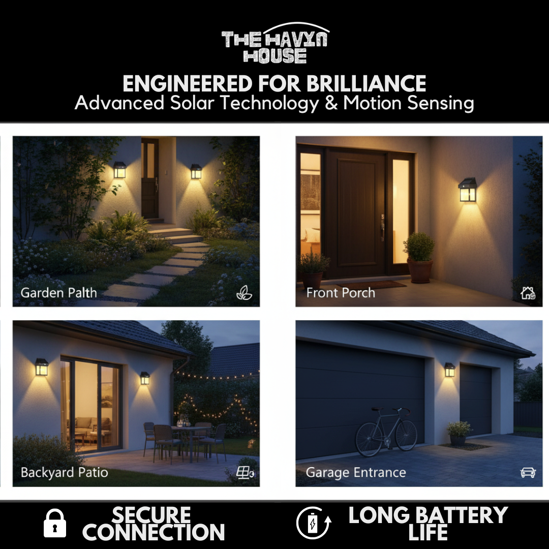 LED Solar Wall Lamp | Outdoor